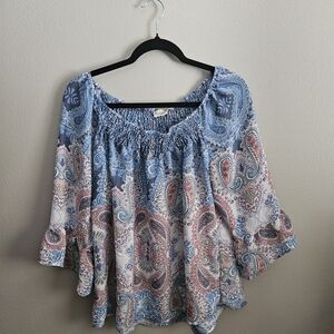 Paisley Print Women's Top